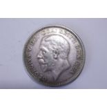 1927 George V silver crown - VF/EF