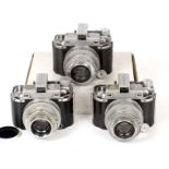 Group of Three Kodak Medalist 120 Cameras, inc ex WD Model.