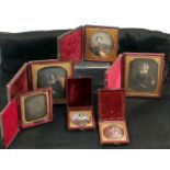 Group of Six Daguerreotypes, Female Subjects.