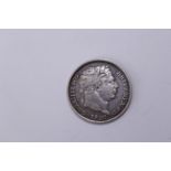 1820 George III silver shilling - EF