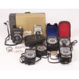 Group of Six Gossen Exposure Meters.