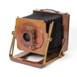 A Good Houghton & Son Whole Plate Field Camera.