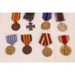 Eight foreign medals to include 1870/71 Belgium France Prussian War medal, 40th Anniversary