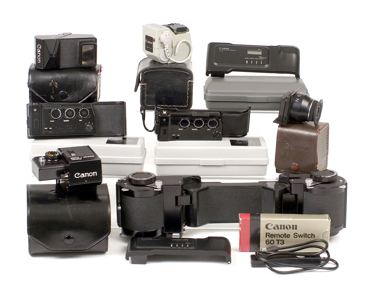 Canon Accessories, inc Film Chamber 250, Booster T Finder, Booster etc.