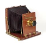 A Fallowfield Peritus No1 12x10 Inch Plate Camera.