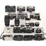 Group of Compact & Other Cameras inc Yashica MG-1, Werra 3 etc. Yashica MG-1, 2 x Weera & a Werra 3