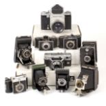 A Good Selection of Vintage Cameras, inc Voigtlander Vitessa, Boy Scout VPK, Dallmeyer Snapshot etc.