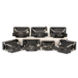 Group of Seven Ensign Ensignette Folding Cameras.