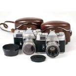 Pair of Retina Reflex III Cameras.