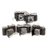 Five Kodak Retina 35mm Cameras.