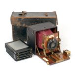 Sanderson Junior Quarter Plate Camera with Zeiss Protar Series VII 11 3/16th (drop front not locking