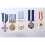 Six medals to include two Korean UN medals & four copy medals