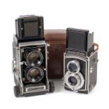 Mamiya C33 Professional with 105mm Lens & a Mamiyaflex TLR.