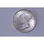 1864 Queen Victoria silver sixpence, die no 36 - almost uncirculated