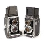 Two Mamiyaflex 120 TLR Cameras.