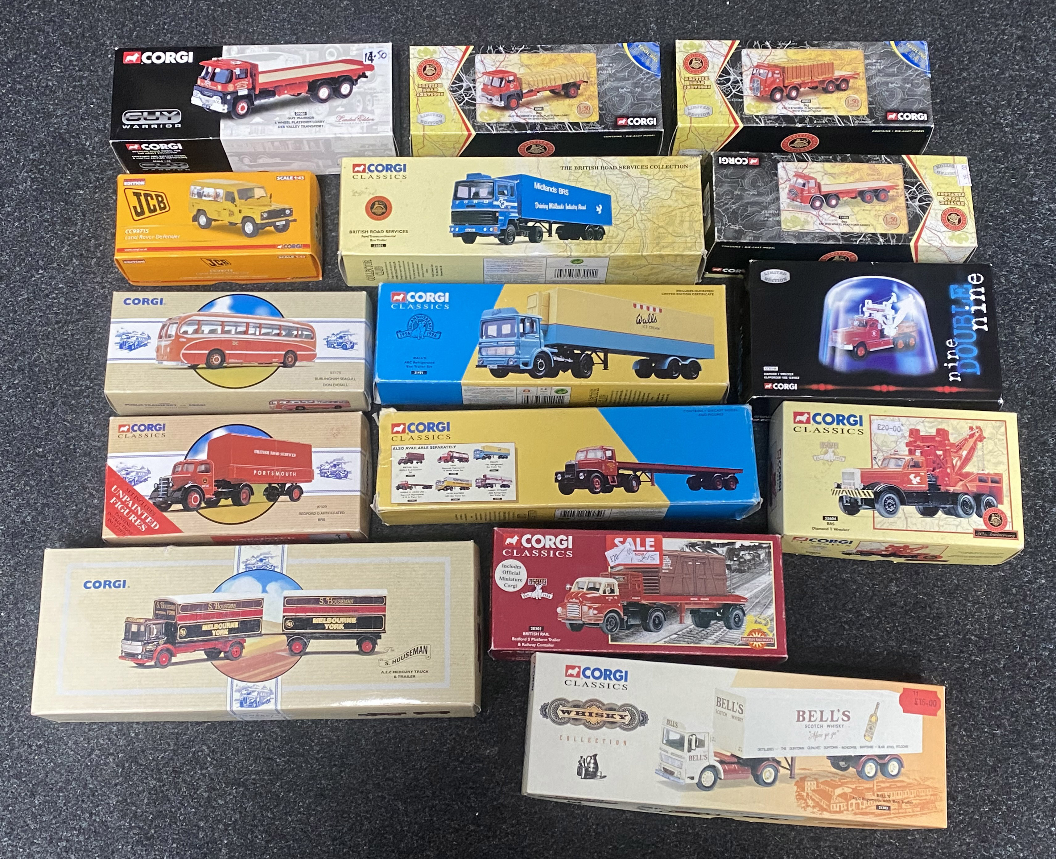 26x assorted diecast models including Corgi Classics, Corgi Cafe Collection and Vanguards