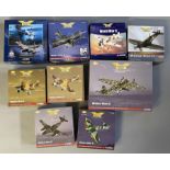 9 Corgi Aviation Archive World War II model aircraft: 47304, AA36301, AA34301, AA31908, AA36501, AA3