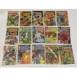 15x Vintage Marvel Comics related to the Fantastic Four including Silver Surfer, Fantastic Four