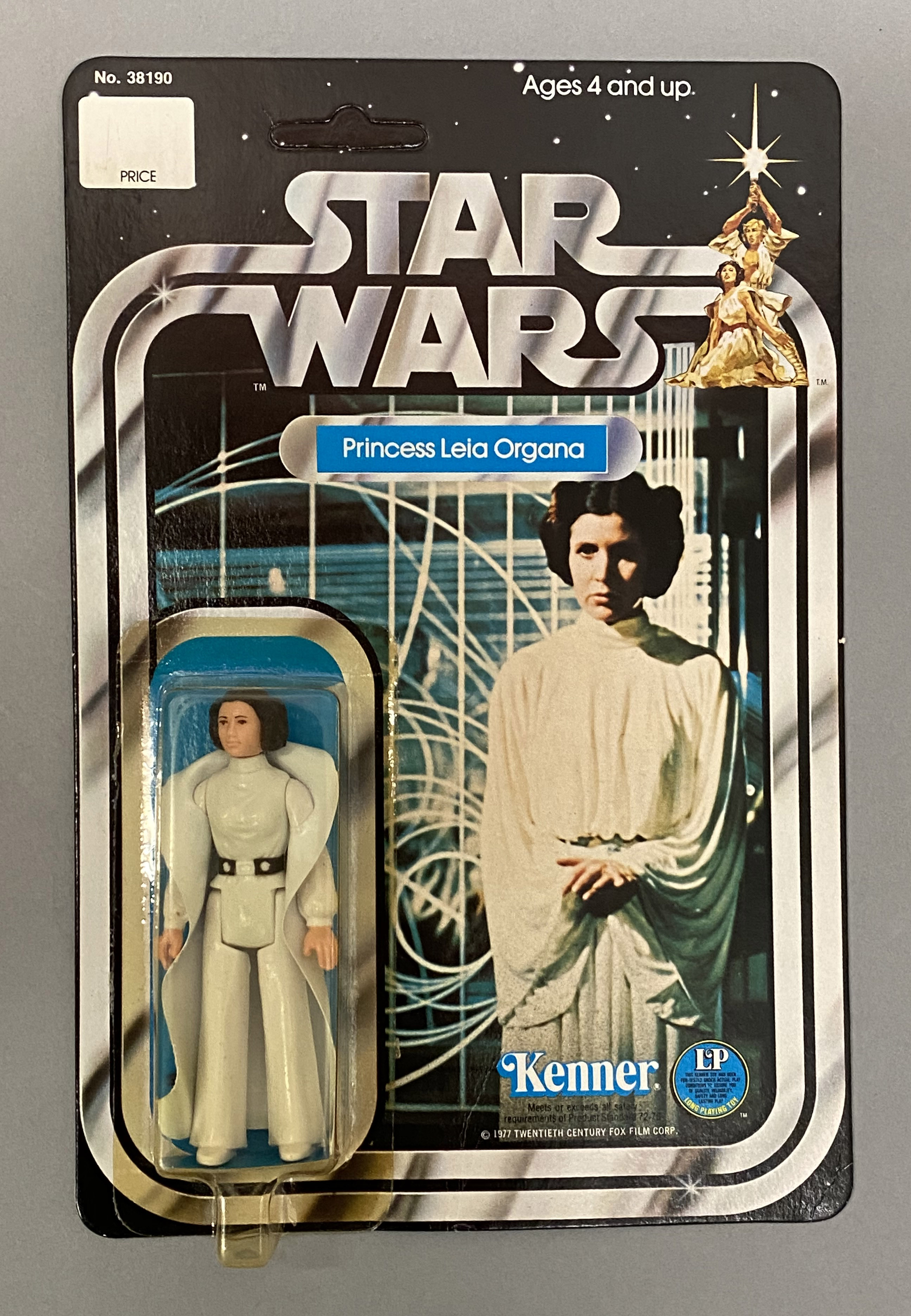 Kenner Star Wars Princess Leia Organa on 12-back card. Note damage to card in photos. With protectiv - Image 2 of 3