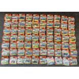 70x Matchbox carded diecast models including Bonus examples.