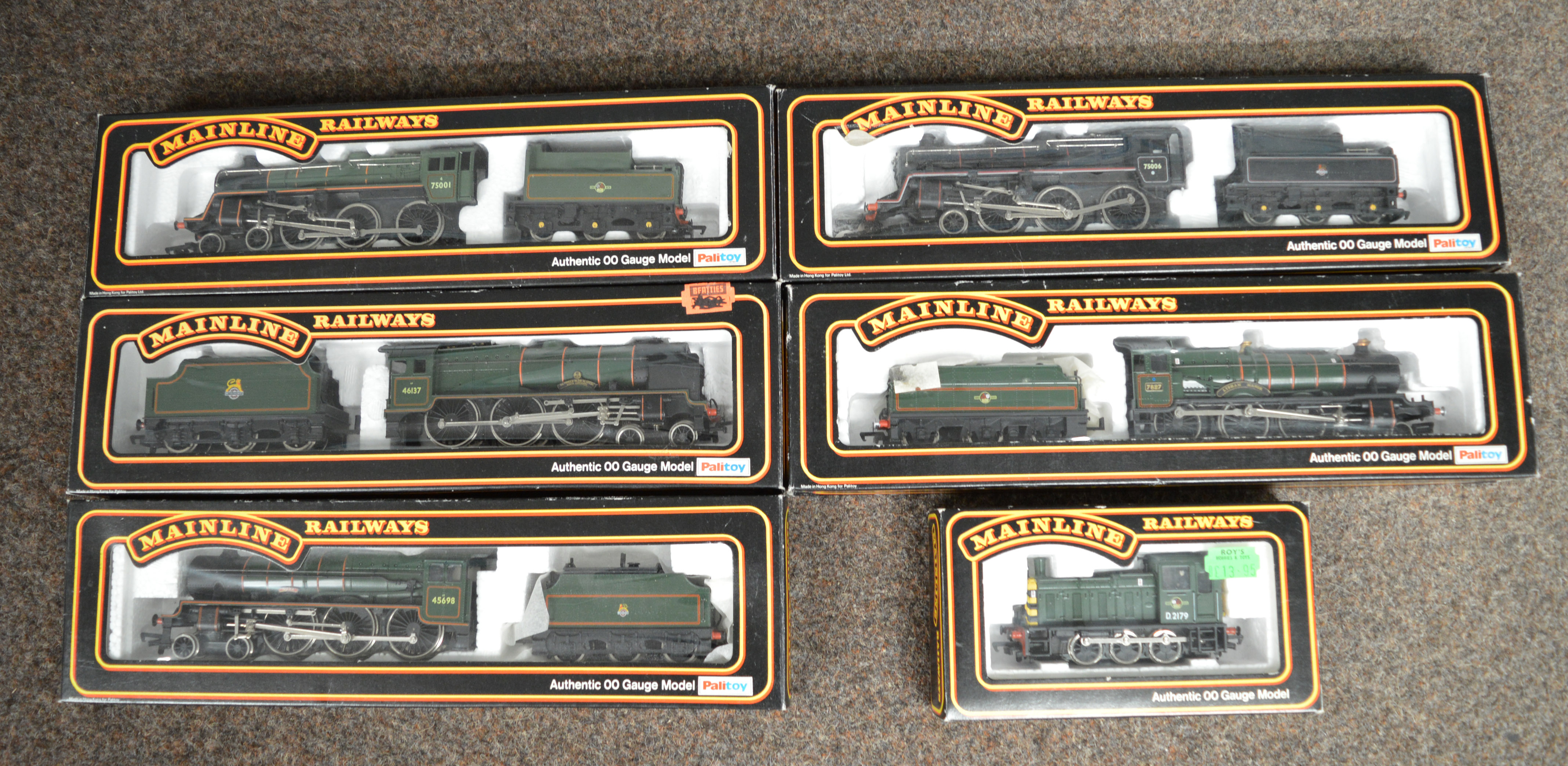 OO Gauge. 6x Mainline Railways locomotives, all boxed.