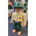 A large Playmobil life size shop display figure from Wildlife Care Station Series. Approx 145cm