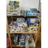 55x Assorted model kits including Dragon, Tamiya etc. (Contents not checked for completeness)