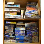 39x Aviation related models kits including Revell, Doyusha, monogram, etc. (Contents not checked for