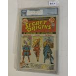 PGX Graded DC Comics Secret Origins #1 VF 8.0 Off White to White Pages.