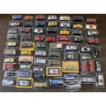 Approximately 60x magazine issue 1:43 and 1:18 scale models, mostly sealed on cards.