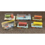 6x Vintage Dinky Toys models including #732 Bell Police Helicopter, #355 Lunar Roving Vehicle etc,