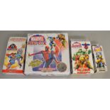 4x Marvel Hero Clix figure sets, boxed.