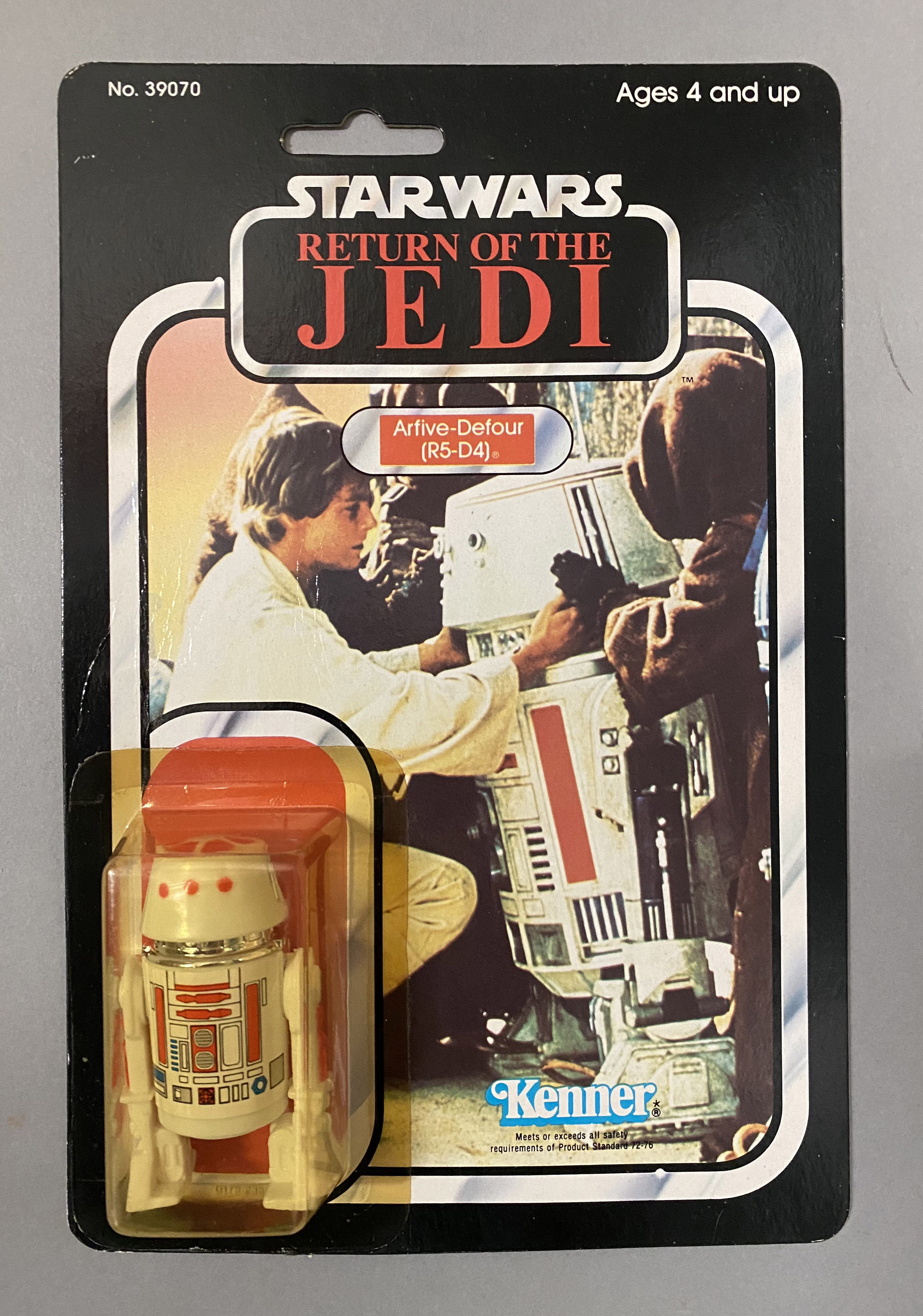 5 vintage Star Wars ROTJ Return Of The Jedi Tri-Logo figures on original backing cards: Prune Face, - Image 6 of 11