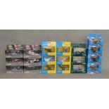 19x Corgi diecast models including Legend of Speed, Donington and aircraft examples, all boxed.