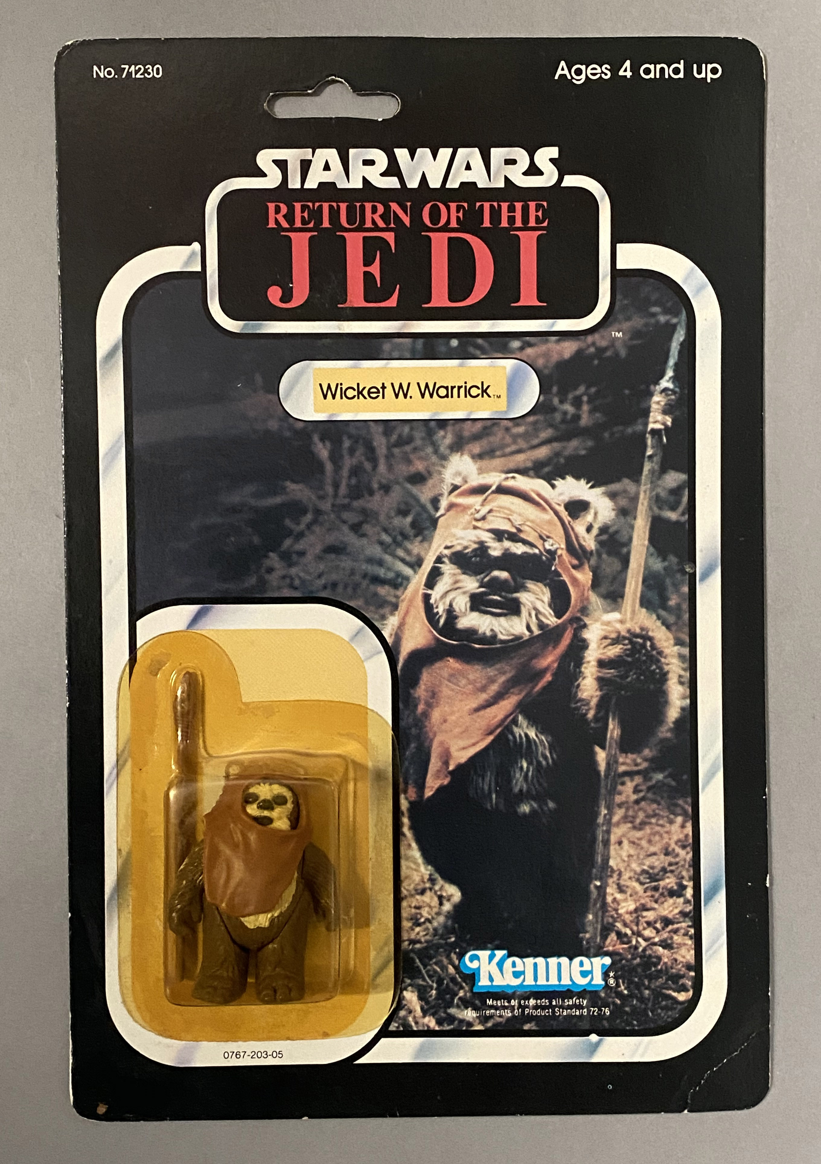 5 vintage Star Wars ROTJ Return Of The Jedi figures on original backing cards: Imperial TIE Fighter - Image 6 of 11