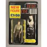 Star Wars Han Solo (In Carbonite Chamber) figure on Tri-Logo ROTJ Return Of The Jedi backing card. S