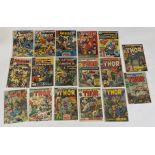 17x Vintage Marvel Comics including The Avengers, Thor and Captain America.