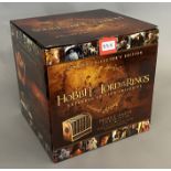 Lord of The Rings & the Hobbit Middle Earth 6-Film DVD Blu-Ray Gift Set, boxed.