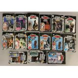 15 vintage Star Wars figures - all with cards but all have been removed from cards. Includes rare De