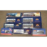 OO Gauge. 9x Bachmann Branch-Line locomotives, all boxed.
