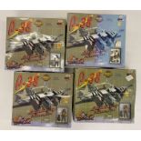 4x 1:18 Ultimate Soldier Xtreme Detail airplane models, boxed.