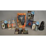 Quantity of Dr Who items and figures including carded Dapol figures and Dalek Money boxes etc (10)