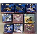 9 Corgi Aviation Archive model aircraft: US33219, US36603, US35804, US31923, US32225, AA35812, AA324