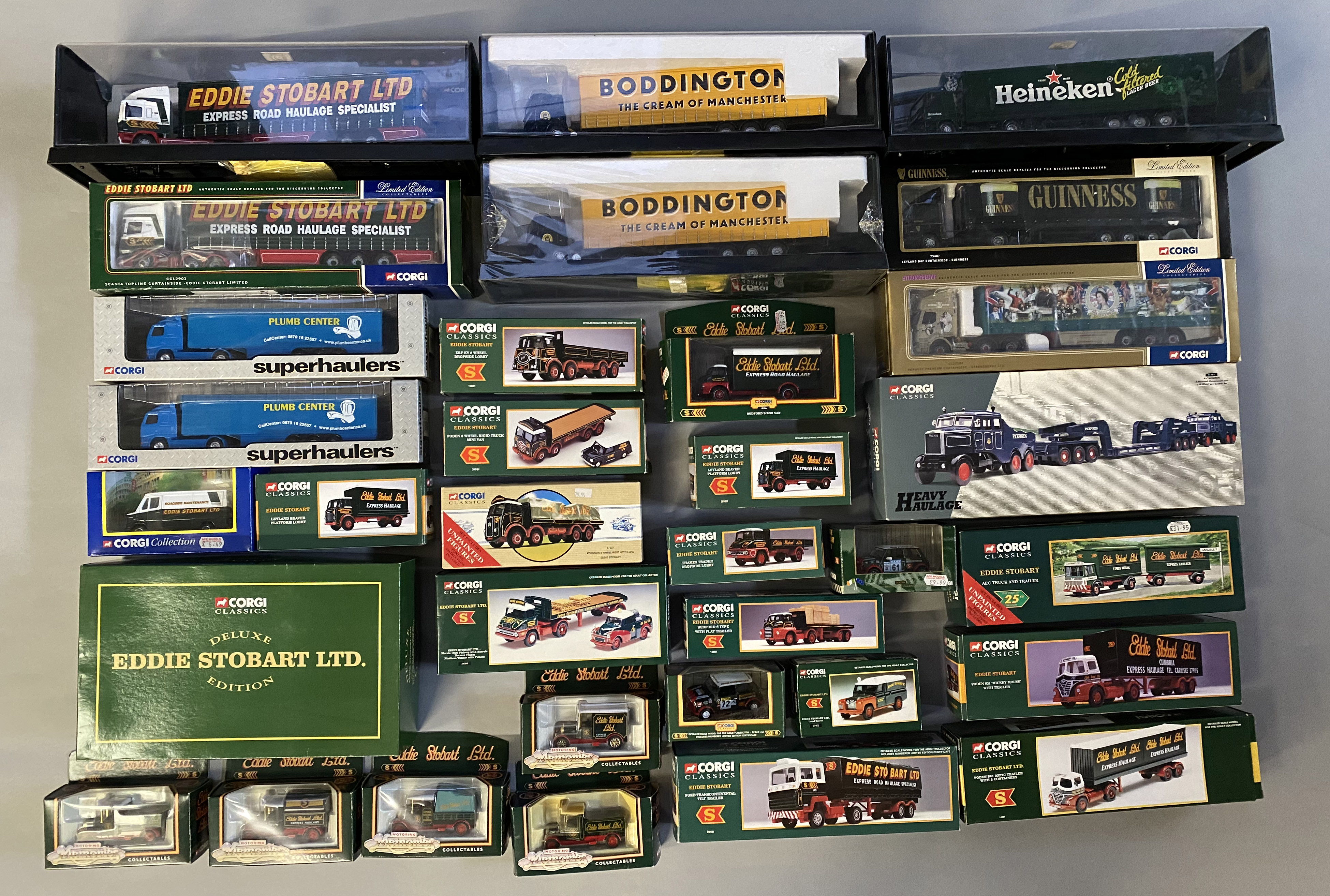 33 assorted Corgi models, mostly Eddie Stobart. All boxed.