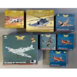 7 Corgi Aviation Archive model aircraft: AA2406, AA33401, AA35806, AA33908, AA31925, 2x AA36001. All