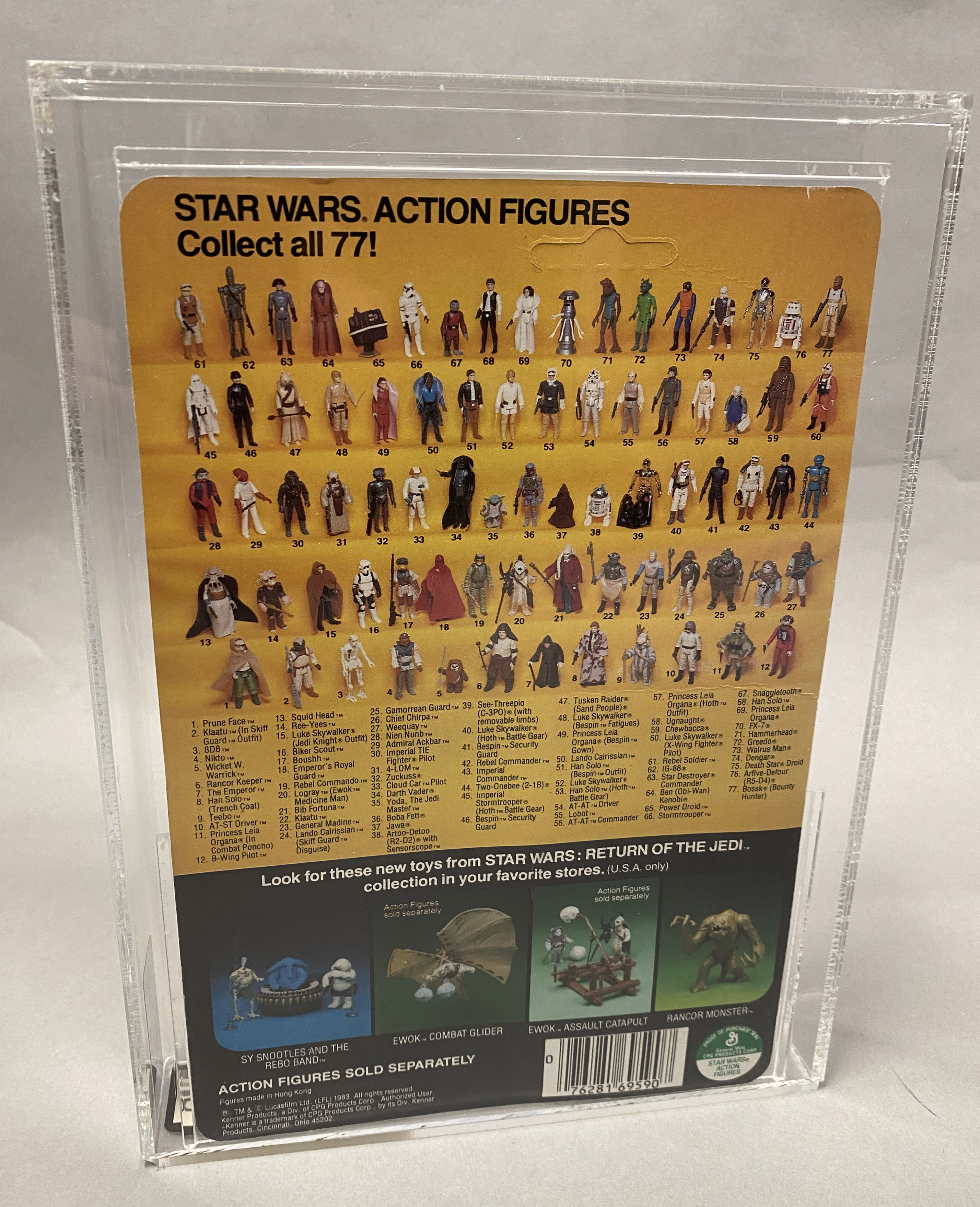 Kenner Star Wars Return Of The Jedi ROTJ Lando Calrissian on 77-back card. AFA graded 80 Y-NM (C85 B - Image 2 of 2
