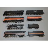 HO Gauge. 4x unboxed Bachmann tender locomotives.