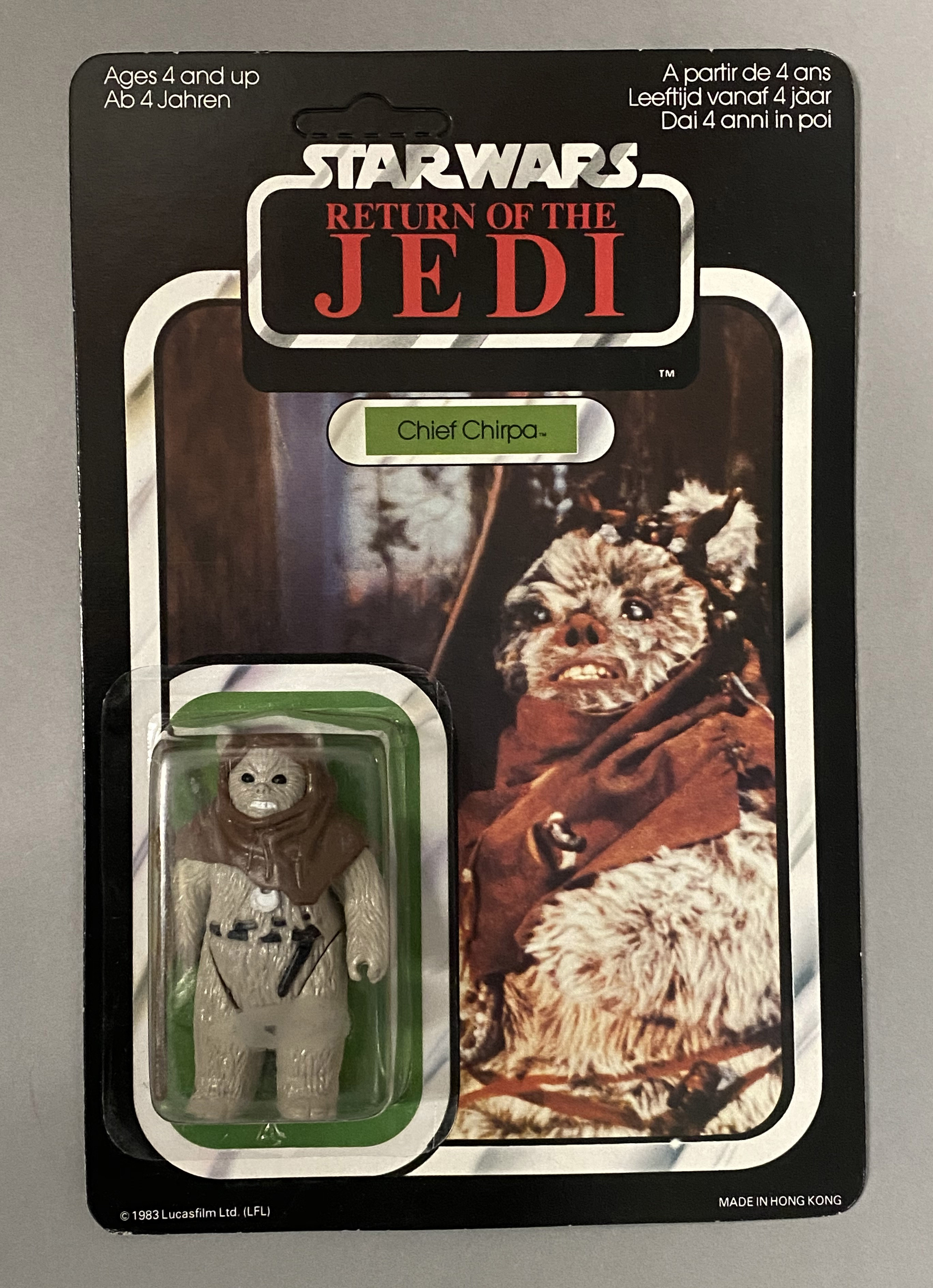 5 vintage Star Wars ROTJ Return Of The Jedi figures on original backing cards: Imperial TIE Fighter - Image 8 of 11