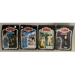 4 vintage Star Wars figures on ESB Empire Strikes Back cards - all still sealed: Imperial TIE Fighte