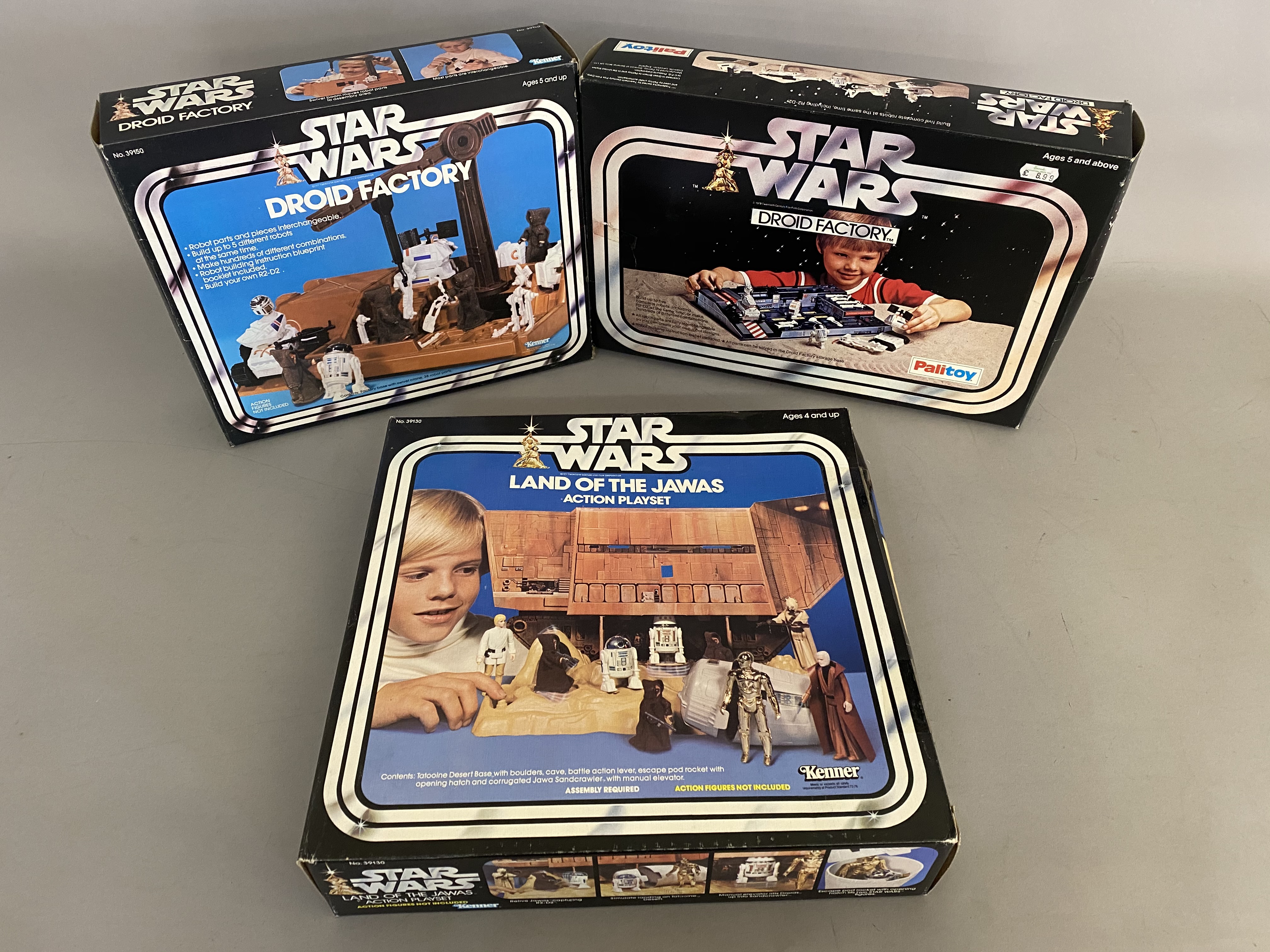 Star Wars: Kenner 39150 Droid Factory, Palitoy 33329 Droid Factory and Kenner 39130 Land Of The Jawa